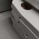 Furinno Just 3-Tier Turn-N-Tube End Table / Side Table / Night Stand / Bedside Table with Plastic Poles, 2-Pack, White/White