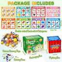Golray Sorting Toys for Toddlers with Mystery Box, Educational Sorting Games with 8 Themes and 52 Matching Pieces for Preschool & Home Learning, Speech Therapy Toys, Montessori Gift for Kids Ages 35