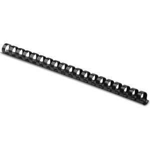 Fellowes 52326 Plastic Binding Combs - Round Back, 1/2 Inches, 90 Sheets, Black, 100 Pack