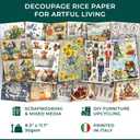 Printable Rice Paper Sheets I Decoupage Paper for Inkjet and Laser Printer I Craft Supplies I 8.5x11, 30-35GSM (10)