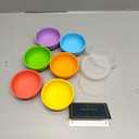 KOLUTI Nonstick Silicone 2oz Pinch Bowls Set of 6, Mini Colorful Condiment Sauce Dip Prep Bowl with Lid, Snack Serving Food Storage Mixing Containers for Side Dish, Microwave & Freezer Safe