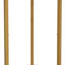 SAYGOER Round Side Table Small Gold End Table for Small Spaces 11.8" x 19.7" Narrow Couch Night Stand Modern Bedside Table for Living Room Bedroom, Easy Assembly