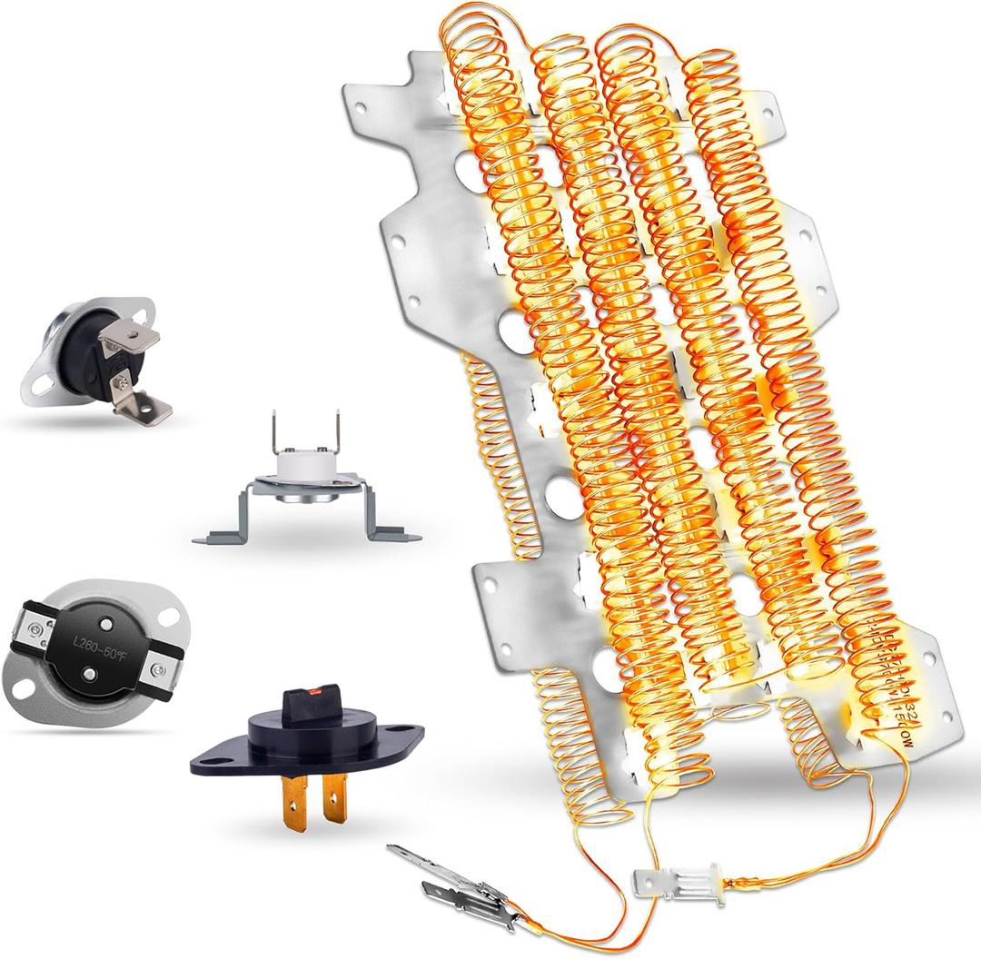 DVE45R6300V/A3 DVE52M7750V/A3 Dryer Heating Element Kit Fit for Sam/sung DV42H5600EP/A3 DV50K8600EV/A3 DV50K7500EV/A3 DVE45M5500W/A3 DVE45T6200W/A3 DVE45R6300W/A3 DVE45R6300C/A3 DVE45M5500Z/A3