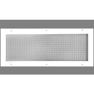 12" x 14" or 14" x 12" Cube Core Eggcrate Return Air Grille - Aluminum Rust Proof - HVAC Vent Duct Cover - White [Outer Dimensions: 13.75 x 15.75]