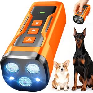 Dog Bark Deterrent Devices, 6 Modes 3X Ultrasonic Anti Barking Device for Dogs