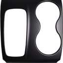 Kolya Center Console Gear Shift Panel Cover Compatible with 2016-2020 Honda Pilot Accessories Cup Holder Frame Trim for 2016-2019 Honda Ridgeline Accessories (Matte Black)