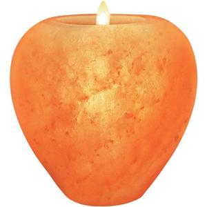 Himalayan Glow Apple Style Natural Pink Salt Tealight Candle Holder,100% Pure Crystal Salt Candle Lamp | Night Light & Decorative Light, Choice
