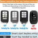 for Honda key fob cover with leather keychain,Soft TPU Full key Shell Protection,key fob case compatible Honda Accord Civic CRV Pilot Odyssey Passport Smart Remote KeyKey Fob Shell Pink