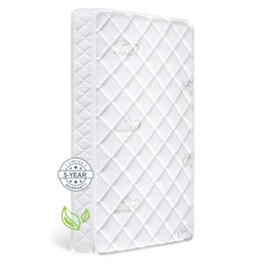 Premium Crib & Toddler Mattress,100% Knitted Fabric, Premium Fleece Surface-Hypoallergenic, 5" Thick Firm Soft Crib Mattress, Non-Toxic - Fits Standard Cribs & Toddler Beds (Simple)