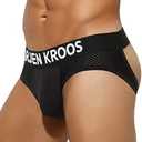 Arjen Kroos Men's Jockstrap Underwear Breathable Mesh Jock Straps Cotton Athletic Supporter Size S