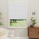 Cordless 1" Mini Blinds Suitable for 26" W x 64" H Windows Darkening Waterproof Aluminum Heat Resistant Horizontal Window Blinds & Shades Hidden Install for Bedroom,Kitchen,Bathroom