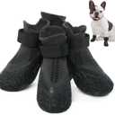 Puppy Dog Socks - Anti-Slip Grip Socks with Rubber & Straps, Non-Slip Paw Protectors for Small, Medium & Senior Dogs - Indoor/Outdoor Shoes/Booties for Hardwood Floor & Hot Pavement