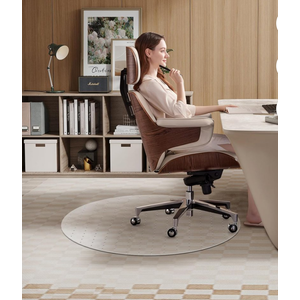 Evolve 36" x 36" Clear Office Chair Mat with Rounded Corners for Low Pile Carpets,2 Pcs
