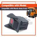 30T35687 3 Terminal Rocker Switch Compatible with Muncie Dump Truck Part Remote Start