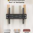 IWORKBOARD 40 50 55 inch Tilting TV Wall Mount for 24-65 '' TVs, Low Profile TV Mount, Ultra Slim Wall Mounts TVs Bracket, Max VESA 400x400mm, 99 lbs & 16 inch Studs, Fit Most 32+ 42 43 45 Screen