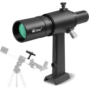 Alstar Finder Scope, 6x30 Correct-Image Optical Finderscope for Astronomy Telescopes, Fully Multi-Coated Optics Adjustable Bracket, Provides an Upright & Non-Reversed Image