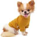 LOPHIPETS Small Dog Turtleneck Sweaters for Teacup Chihuahua Yorkie Puppy Cat Clothes-Yellow/S, Small for 2.2-4.5 lbs