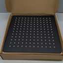 KINLIV 12 inch Matte Black Rain Shower Head  All Metal 304 Stainless Steel, Full Body Rainfall Shower with 144 Silicone Nozzles  Square Showerheads Ceiling or Wall Mount Modern Bathroom