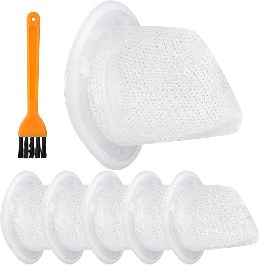 6-Pack Handheld Vacuum Filters Replacement for Black and Decker Dustbuster QuickClean Cordless HNVC215B10, Compatible with Hand Vacuums Models HNVCF10 HNVC220BCZ01 HNVC215BW52 Filter