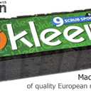 Black Scrub Sponges. Made in Europe. 9 Pack, 4.3x2.8x1.4 inches. Heavy Duty and Non Scratch Fiber. Kitchen Sponges Pack with No Smell. for Dishes and Household Washing