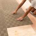 Mohawk Home 24" x 24" Indoor/Outdoor 0.25" Pile Height, Peel and Stick Carpet Tile, Brown Polyester, (15 Tiles) (60 sqft/Box)