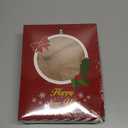 AIMUDI Khaki Bows 7''9'' Christmas Bows for Gift Wrapping Faux Fur Present Bows Premade Bows for Christmas Trees Fireplaces Wreaths Staircases Crafts Home Outdoor Winter Decoration, 6 PCs