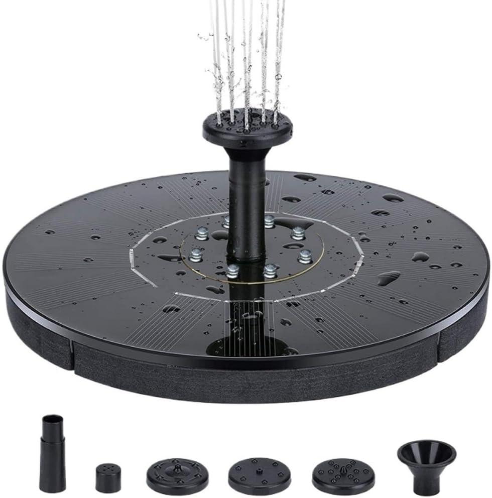 Solar Bird Bath Pond Fountains,6.29 inch,Free Standing Floating Solar Powered Water Pond Fountains for Bird Bath,Garden,Pool,Outdoor