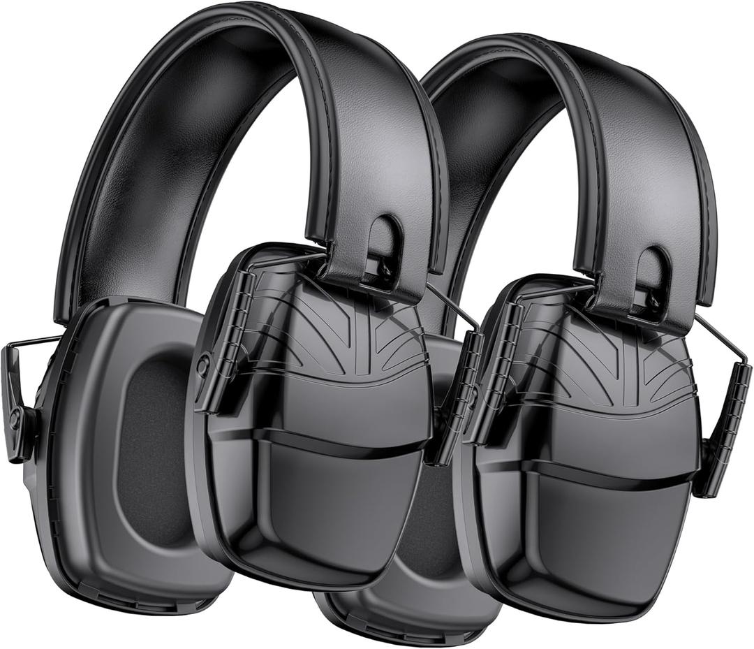 Link Dream 2Pack Ear Protection, NRR 35dB Hearing Protection Noise Canceling Ear Muffs Adjustable Headband for Shooting