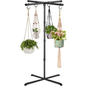 Plant Hanger Indoor, 59" Tall Hanging Plant Stand Heavy Duty Metal Indoor Plant Hanger Stand Hanging Plant Holder with 8 Hooks Hanging Planters for Indoor Plants Bedroom Living Room Balcony