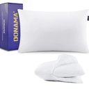 DONAMA Bed Pillows for Sleeping Queen Size, Adjustable Hotel Quality Pillow with Down Alternative Fill, Soft and Supportive Pillows for Side and Back Stomach Sleepers, 2 in 1 Pillow - 1 Pack
