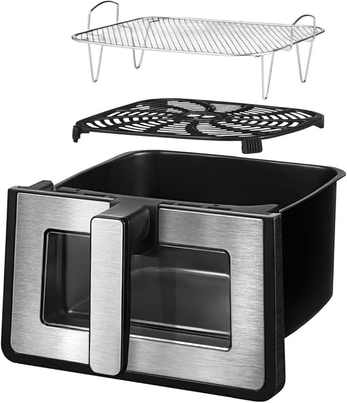 Gourmia GOURMIA Digital Air Fryer, 7.5 Liter with Window and Light, Mod. GAF858,  Black