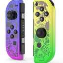 VOXAMINDALE SWITCH Controller for Nintendo Switch Controller, Switch Controller Replacement Accessories (Purple and Yellow)