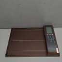 Automatic Chicken Coop Door Solar Powered, LCD Display Automatic Chicken Door with Timer & Light Sensor, Aluminum Alloy Chicken Door with Remote Control & 4 Modes (Brown)