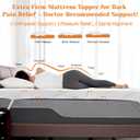 Extra Firm Mattress Topper Twin XL Size 3 Inch, Cooling Gel+Bamboo High Density Mattress Topper with Removable Cover, Bed Topper for Pain Relief,No Smell,CertiPUR-US,79x38