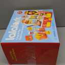 Restaurant Play Food Set Toy, 40+ PCS Fast Food Playset with Potato Cutter, Simulated Frying Effect & Lights, Order, Card & Drink Station, Interactive Role Play Toy Easter Birthday Gift for Boys Girls