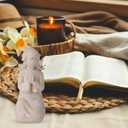 Praying Girl Figurine - Hand - Sculpted & Painted, Brings Peace, Sympathy, Comfort for Remembrance & Healing Moments (Granite)