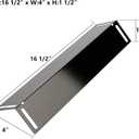 for Smoke Hollow grill parts, Smoke Hollow PS9900 PS9500 6500 6800 SH5000 SH9916 Grill parts, 16 1/2 Inch Porcelain Steel Heat Plate Shield Stainless Steel Pipe Burners 3 Packs