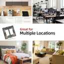 Rougui Decorative Outlet Covers William Morris Green Plant Boho Leaf Pink Peacocks 2 Gang Wall Plate Double Rocker Decora Light Switch Cover Plate Jumbo Dual Electrical GFCI Switch Plate Cover (2-Gang Rocker /4.6 x 4.5 IN)