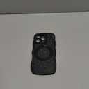 Wavy Case for iPhone 16 Pro Case with Stand [Compatible with MagSafe] Cute Black Cat & Floral & Butterflies Pattern Design, Kawaii 360 Magnetic Ring Kickstand Phone Cover for Women Girls