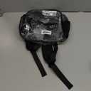 MAY TREE Clear Backpack for Stadium Events, 12x11x5 Inches Small Clear Backpack for Concert Festival Sports Outdoor - Black