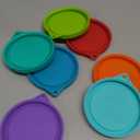 Sophico Silicone Replacement Lids for Libbey 6.25 ounce Small Glass Bowls, (Container not Included) 3.45-inch Diameter
