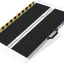 Portable Wheelchair Ramp 3FT, Non-Slip Aluminum Folding Handicap Ramp for Home Steps, 600LBS Capacity Threshold Ramp for Doorways, Stairs, Scooters