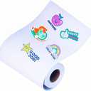 13 inch x 65.6 ft Printable Vinyl Sticker Paper Roll, Matte White Water-Resistant Sticker Paper Labels for Roll-feed Inkjet Printer with 2 inch Core