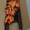 FORUP LED Lighted Maple Tree, 4 FT Lighted Artificial Tree for Thanksgiving Harvest Fall Festival Halloween Home Party Decoration