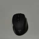 HOTWEEMS Wireless Mouse, D-09 Computer Mouse USB Cordless Mice for Laptop, Ergo Grips, Lightspeed 5-Level 2400 DPI, 16 Months Battery, Portable for PC Mac Chromebook (Black)