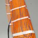 SunTouch TapeMat Electric Under Floor Heating Mat with 1/8" Thick Cable, Open-Weave Orange Mesh, 25 Sq Ft (12.5' x 2'), 120V, Commercial and Residential, Installs Beneath Tile, Stone, Laminate