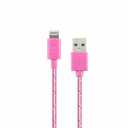 CellCandy Lightning 10 Ft Braided Cable Pink