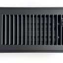 Heavy Duty Steel Floor Vent with Beautiful Black Matte Finish, Fits in 4 x 8 Duct Opening, Overall Dimension is 5.75 in Wide x 9.75 in Long