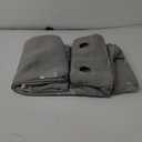 Vangao Kids Curtains Grey Blackout Dinosaur Curtains for Boys Kids Nursery Girls Room Silver Dino Foil Print Thermal Insulated Drapes Grommet Top Window Treatments 84 Inches Length 2 Panels