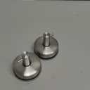 YOHOM Stainless Steel Vacuum Suction Cup Bathroom Shower Holders - Removable Towel Rack, Bathrobe and Loofah Hooks with Brushed Finish (Silver)